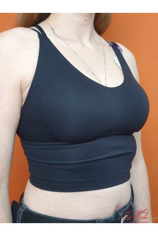 Бесшовный бюстгальтер-топ из микрофибры Lora Iris 6635